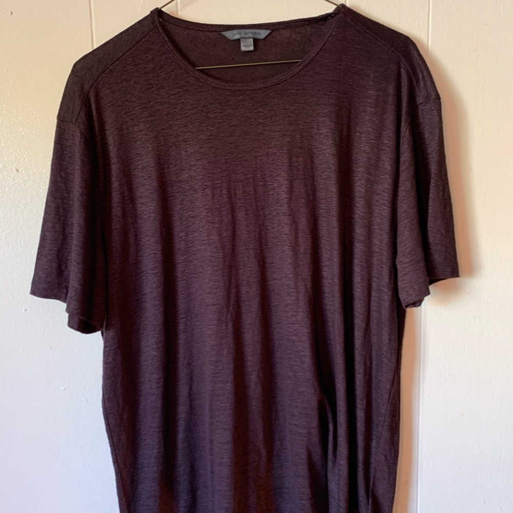 NWOT John Varvatos Collection Linen Structured Tee